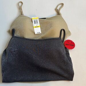 2- NWT style& co Sparkly Bra Tank Medium